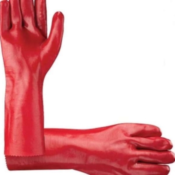 PVC GLOVES RED